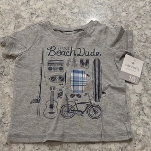 Carter's Gray Beach Adventure Kids Tee